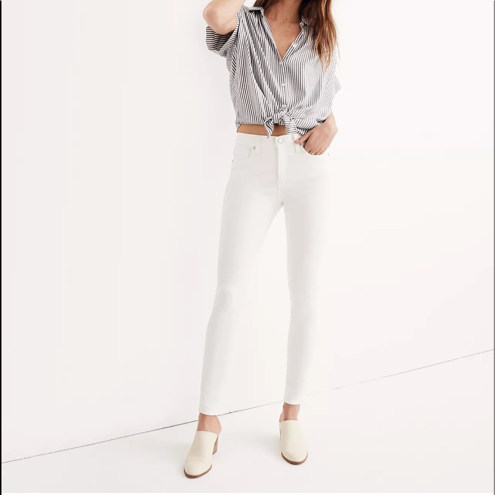 Madewell 9” skinny, white, 26T